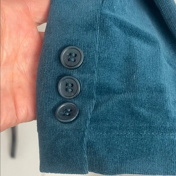 ZILCH Teal Blazer 2 Button Up Front Fitted Classic Sz XS - Picture 4 of 15
